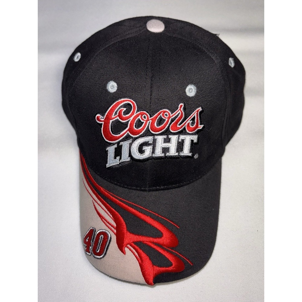 Winners Circle #40 Coors Light Sterling Marlin Black Embroidered Vintage NASCAR